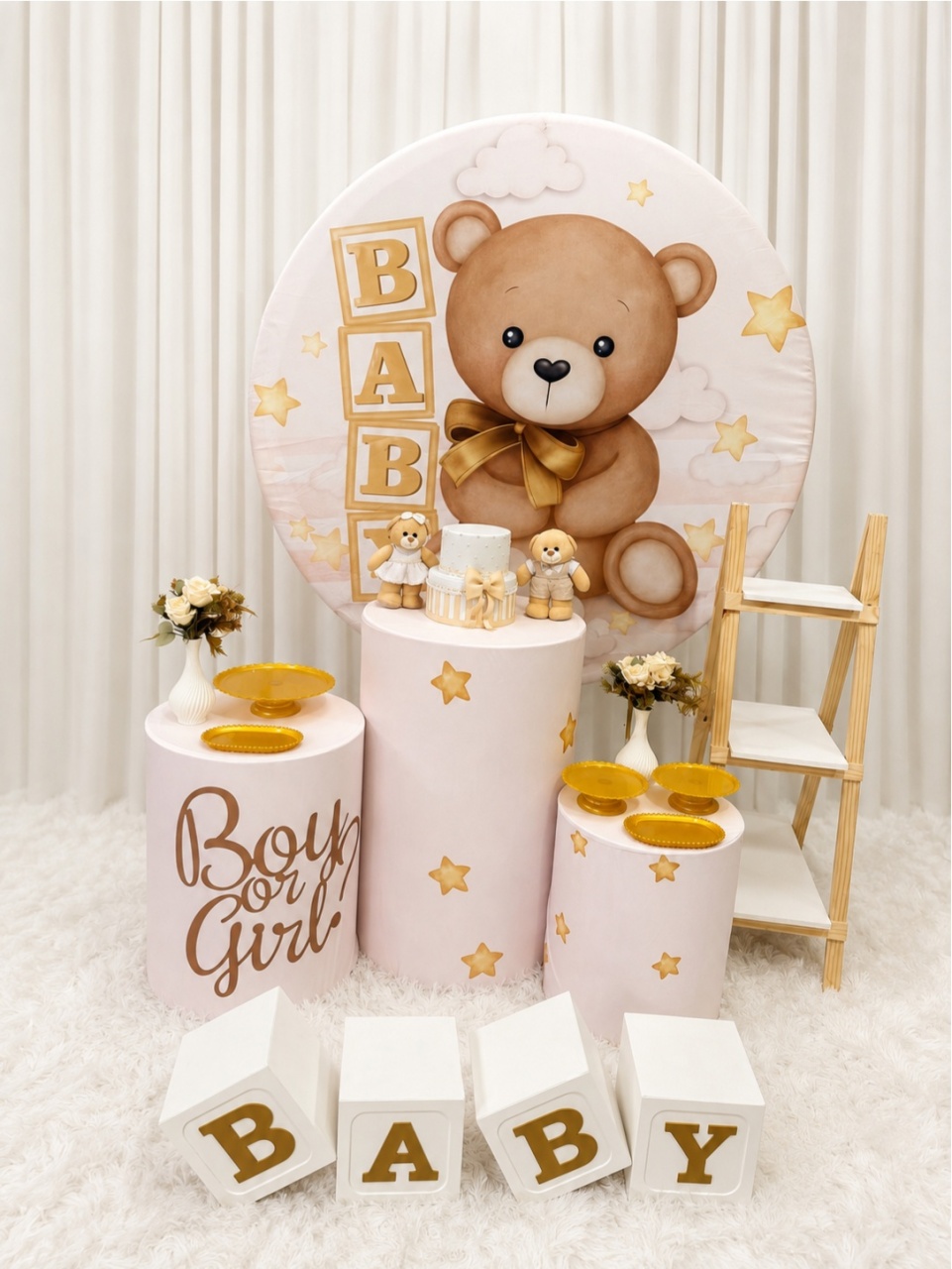 Ursinho Baby Estrelinhas ⭐ - DecoraCare