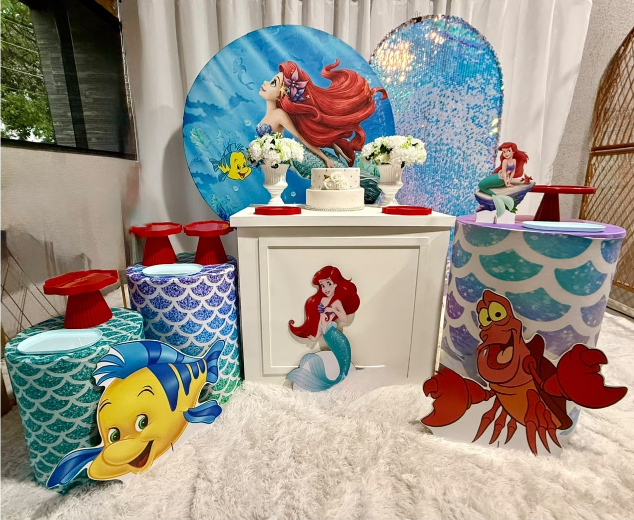 Ariel – A Pequena Sereia 🧜‍♀️🐚✨ - DecoraCare