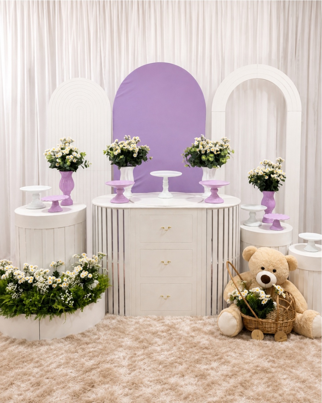 Jardim de Margaridas Lilás ✨ - DecoraCare