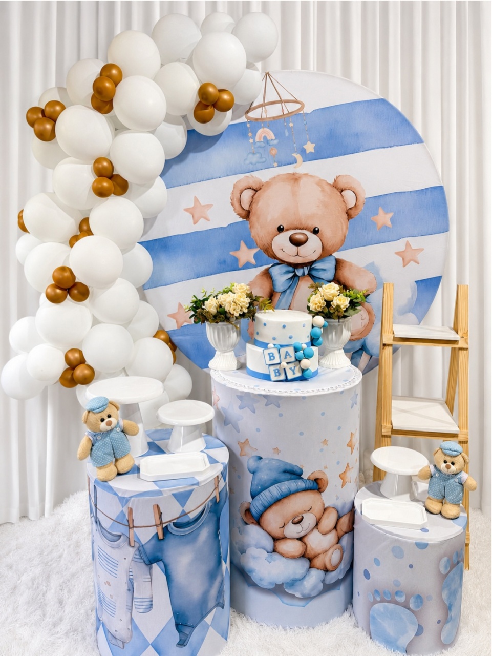 Ursinho Baby Azul ✨ - DecoraCare