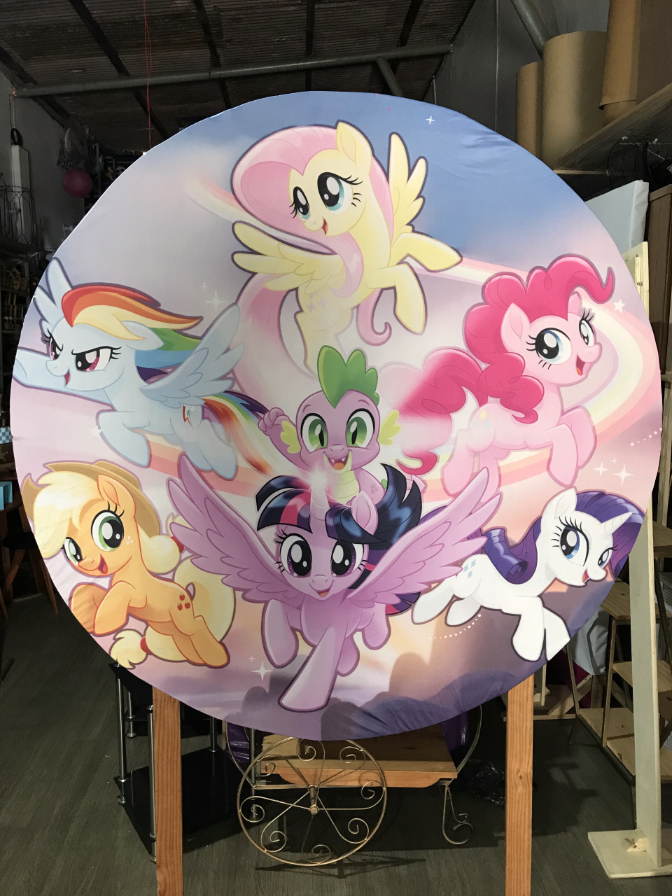 Painel Redondo My Little Pony - Alegraty decorações 