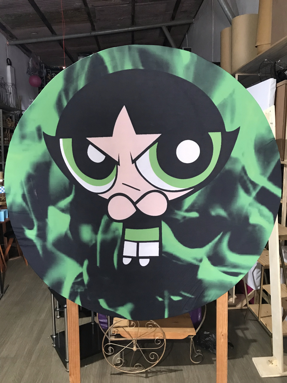 Painel Redondo Meninas Super Poderosas (Docinho) - Alegraty decorações 