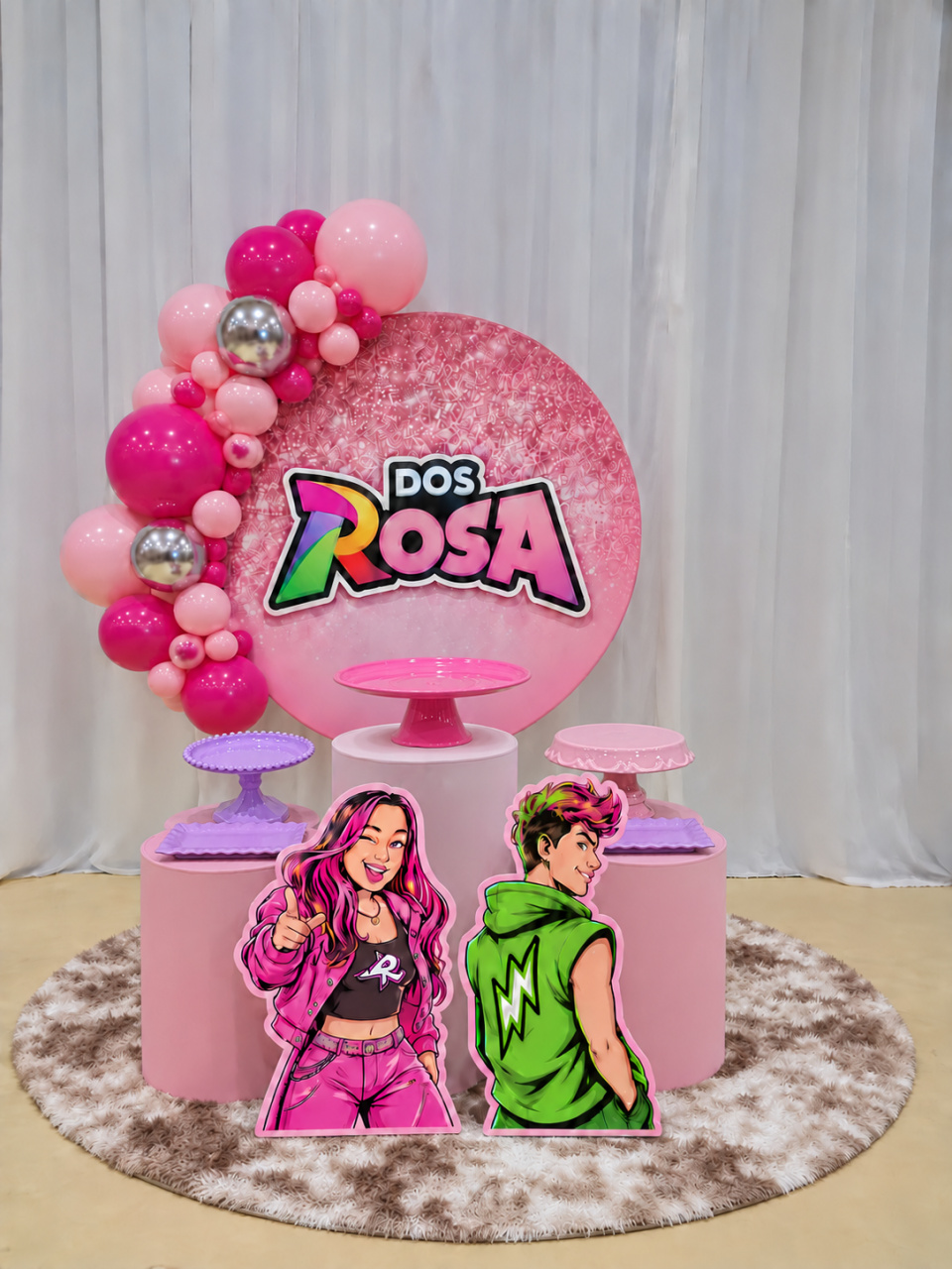 Kit Ouro Os Rosa - Encanta Festas 