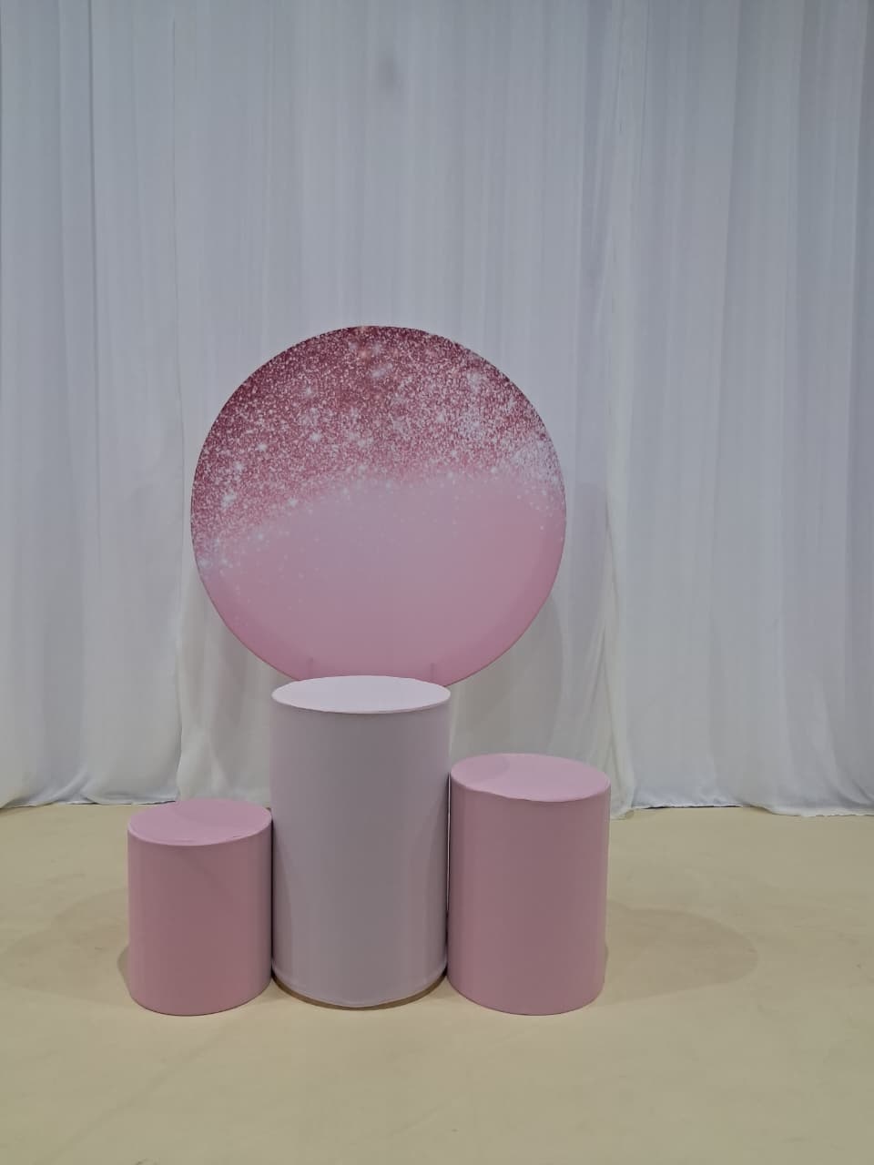 Kit Prata-Rosa Gliter - Encanta Festas 