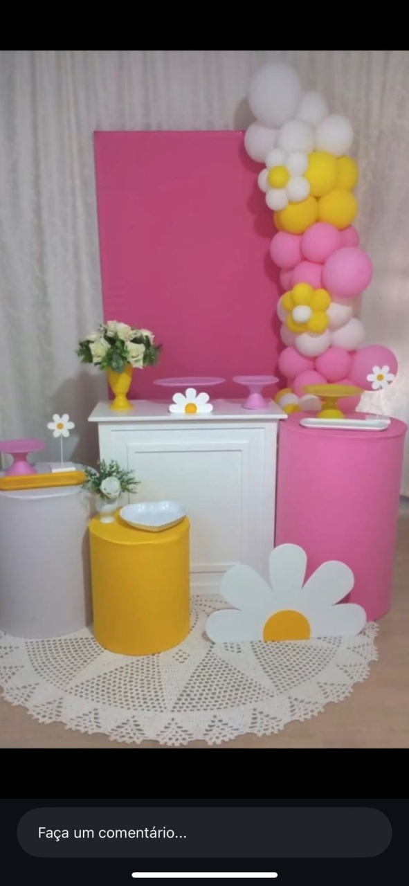 Margaridas - Painel Retangular Quarteto - Crie e Personalize Pegue e Monte
