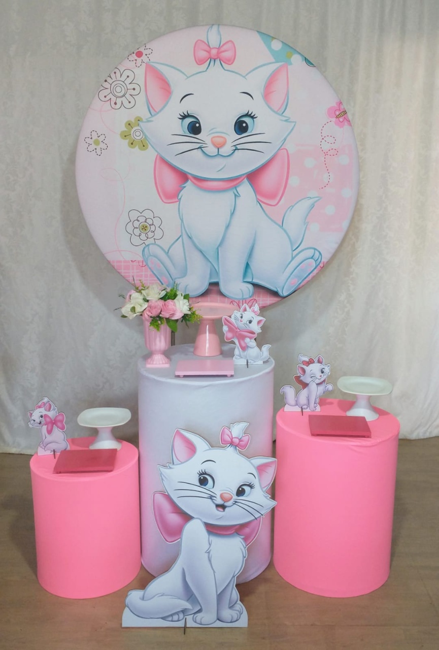 Gatinha Mary Trio de Mesas. - Crie e Personalize Pegue e Monte