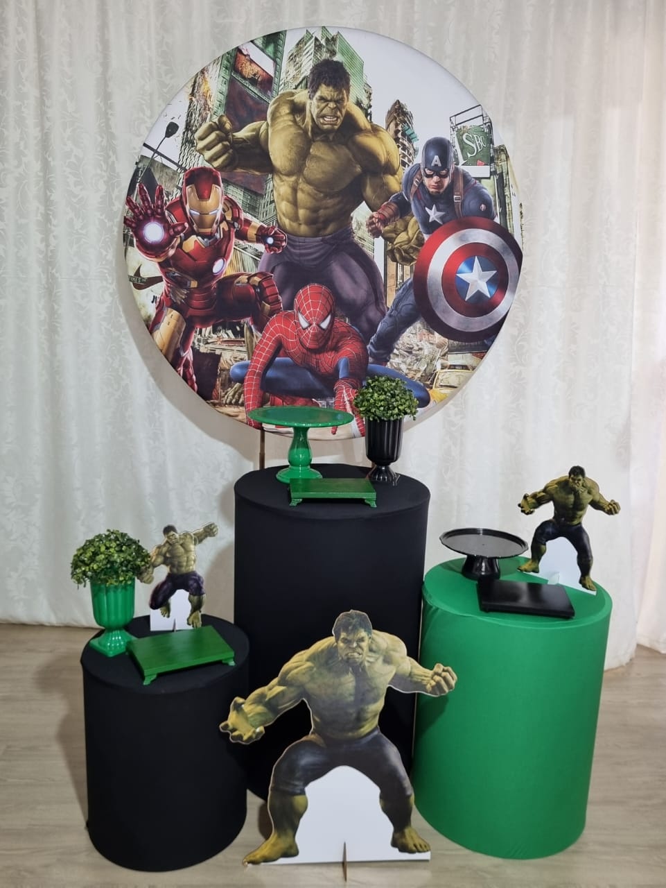 Hulk - Trio Cilindros - Crie e Personalize Pegue e Monte