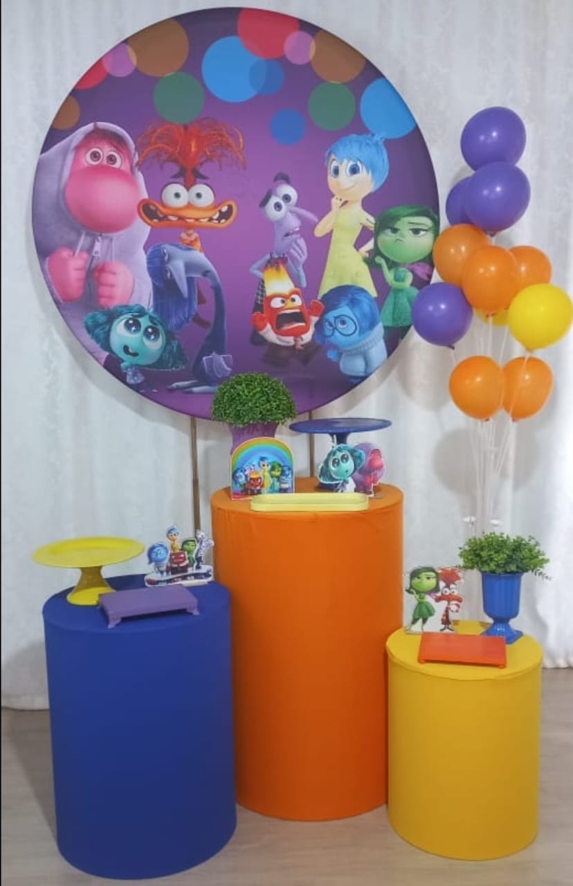 Divertidamente Trio de Mesas - Crie e Personalize Pegue e Monte