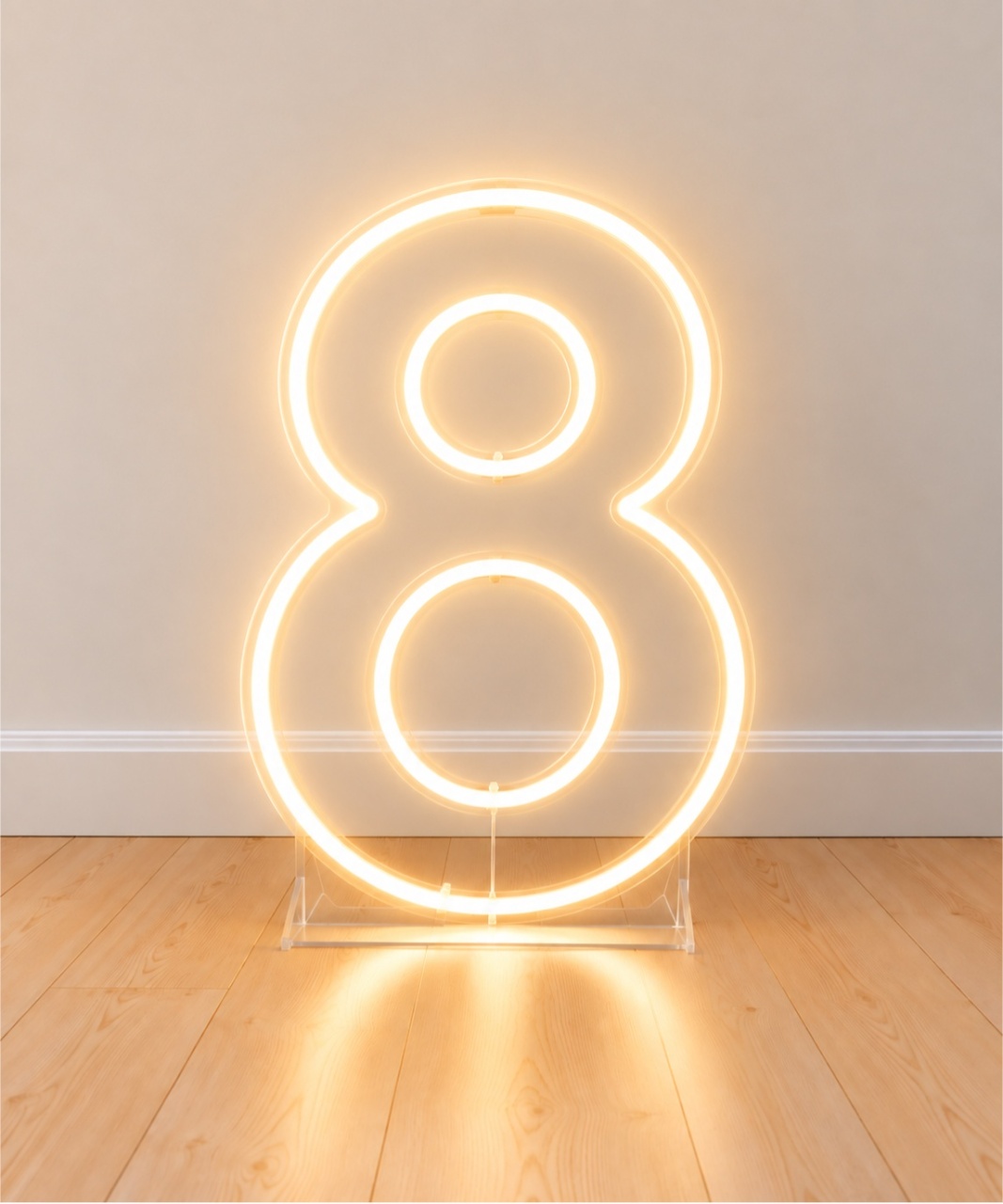 Led Luminoso - Número 8 - Risos Festas