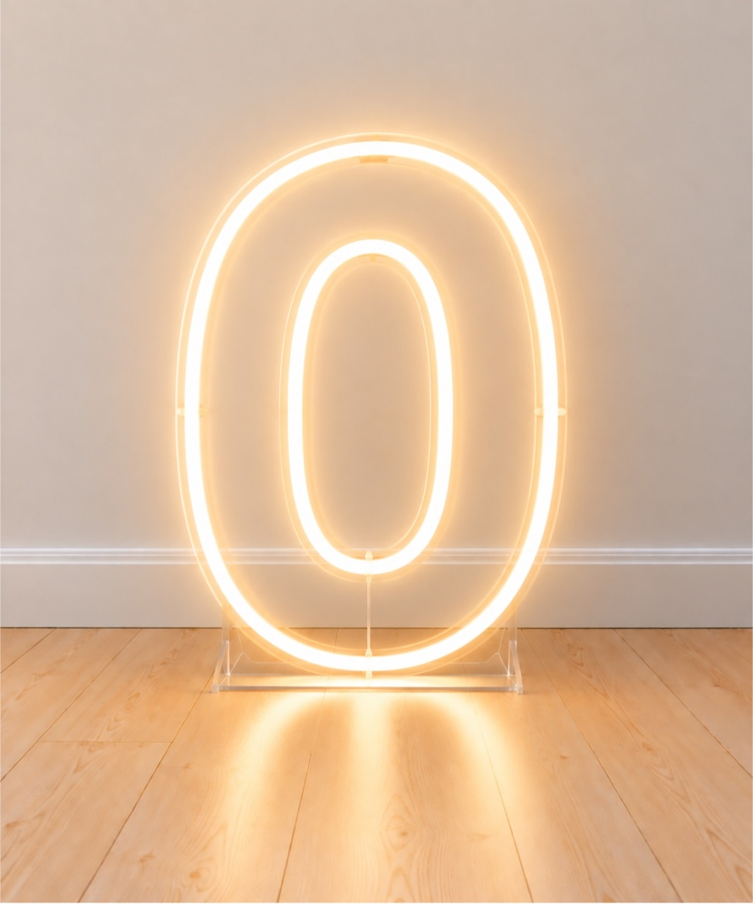 Led Luminoso - Número 0 - Risos Festas