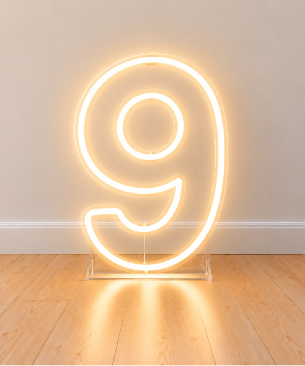 Led Luminoso - Número 9 - Risos Festas