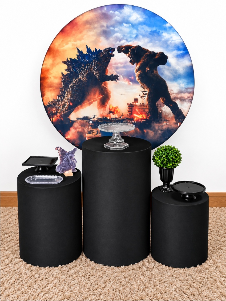 Kit Ten - Kong X Godzilla - TER Festas e Sonhos Pegue e Monte 