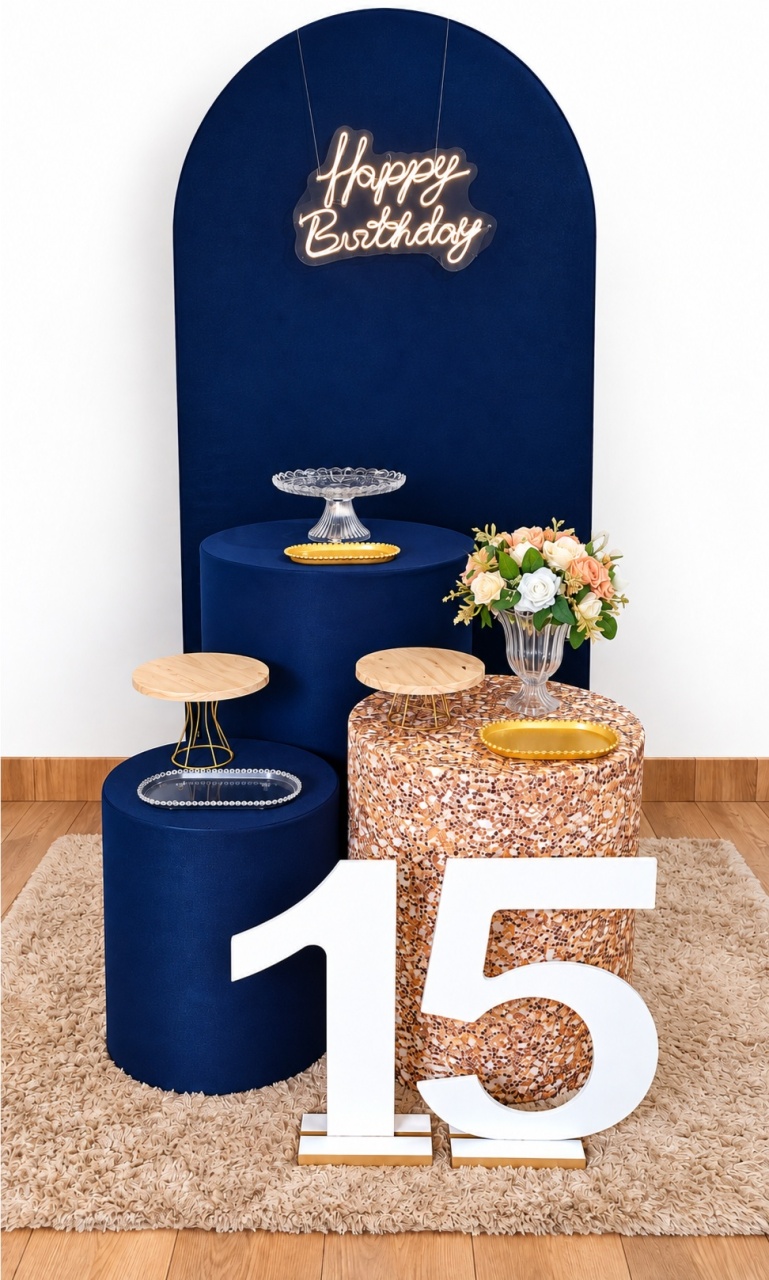 Kit Ten - Azul Turquesa - TER Festas e Sonhos Pegue e Monte 