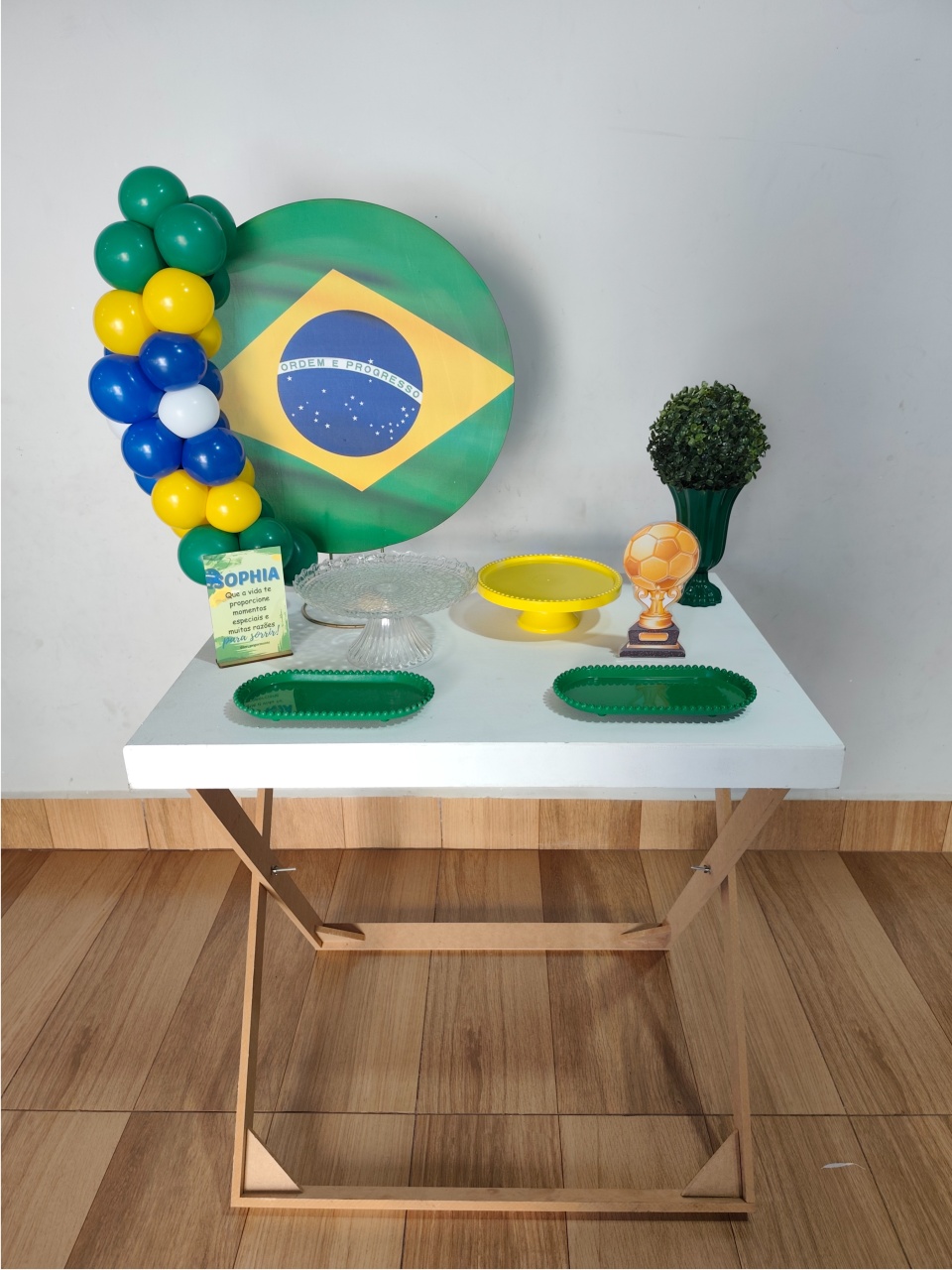 Mini Kit - Bandeira Do Brasil - TER Festas e Sonhos Pegue e Monte 