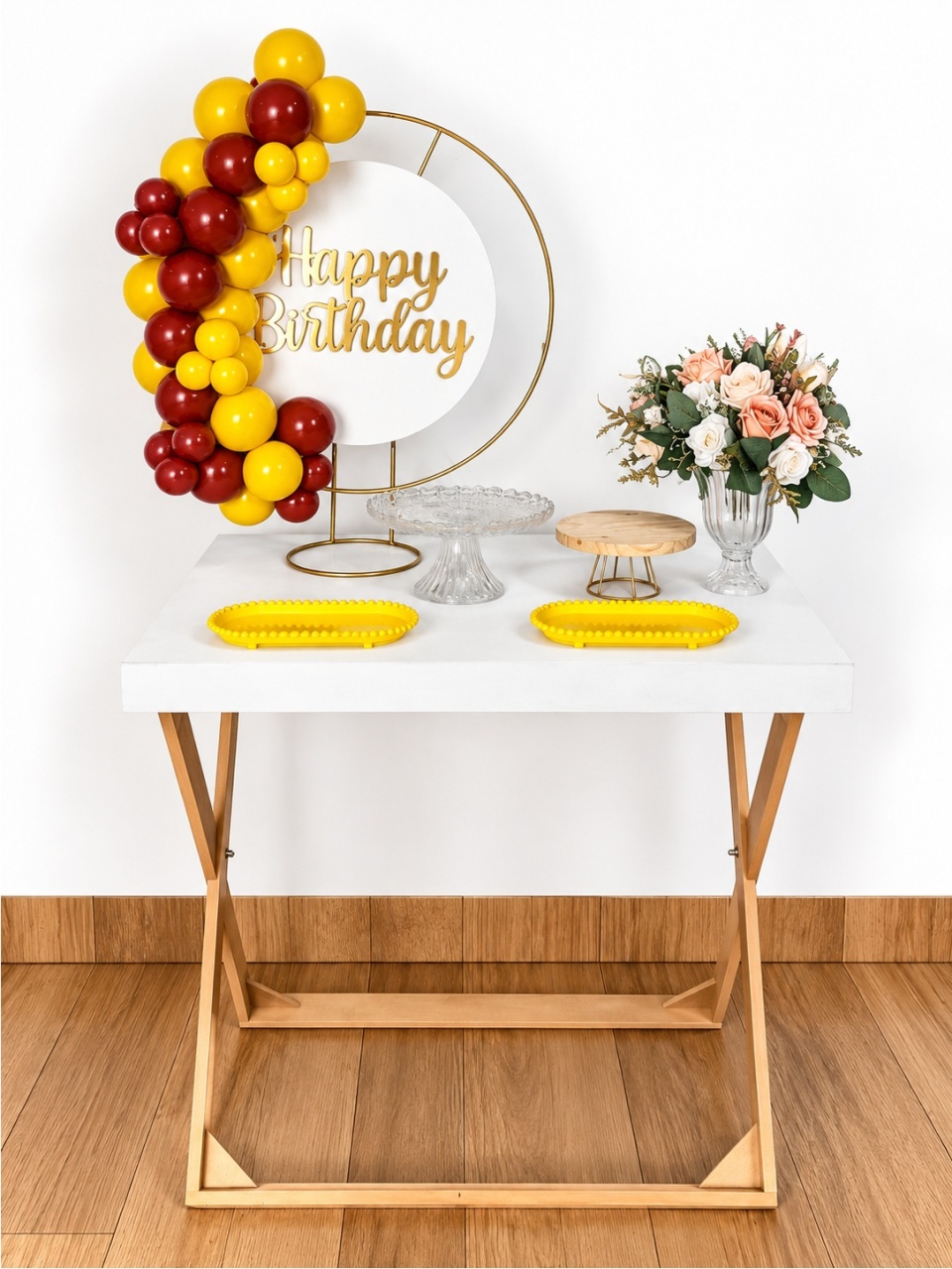 Mini Kit - Amarelo/Marron - TER Festas e Sonhos Pegue e Monte 