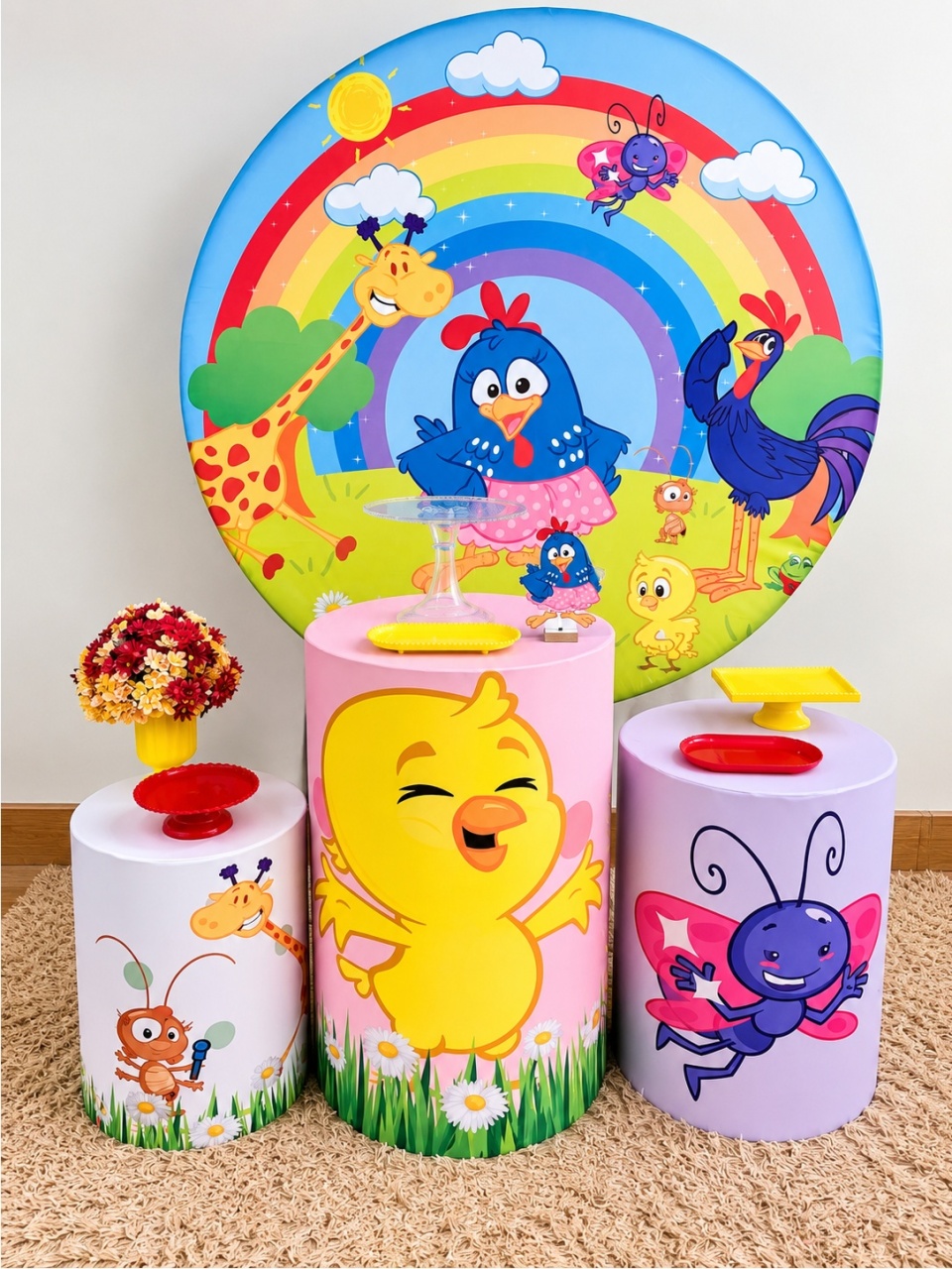 Kit Ten - Galinha Pintadinha - TER Festas e Sonhos Pegue e Monte 