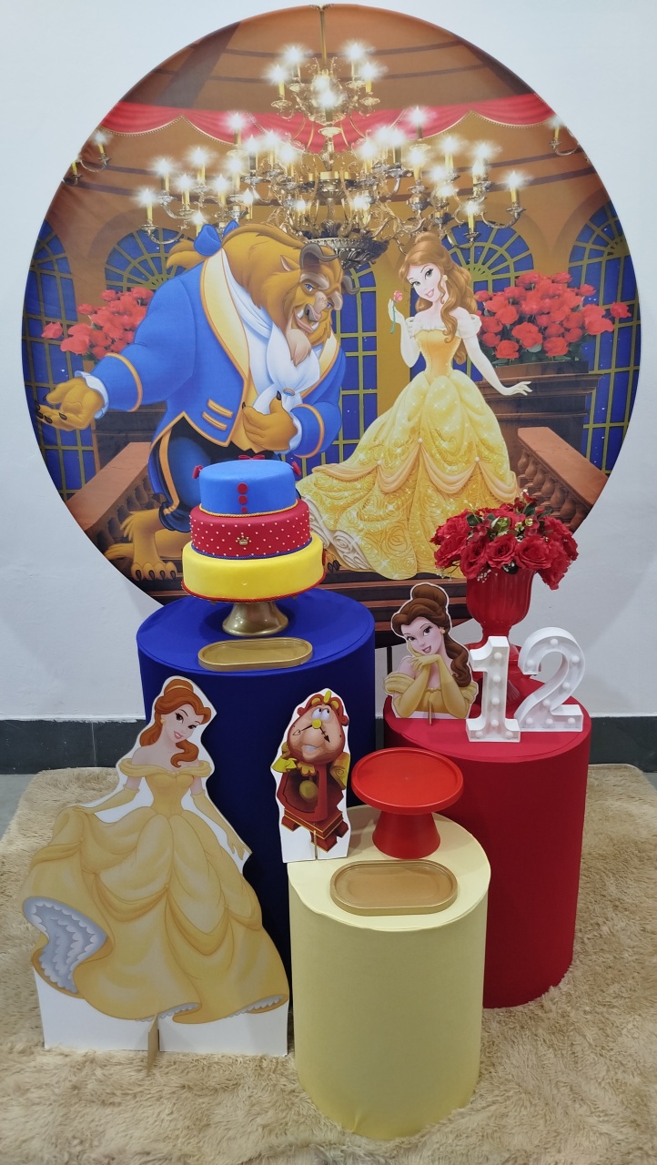 Kit Bela E A Fera Preta - Laysciadefestas 