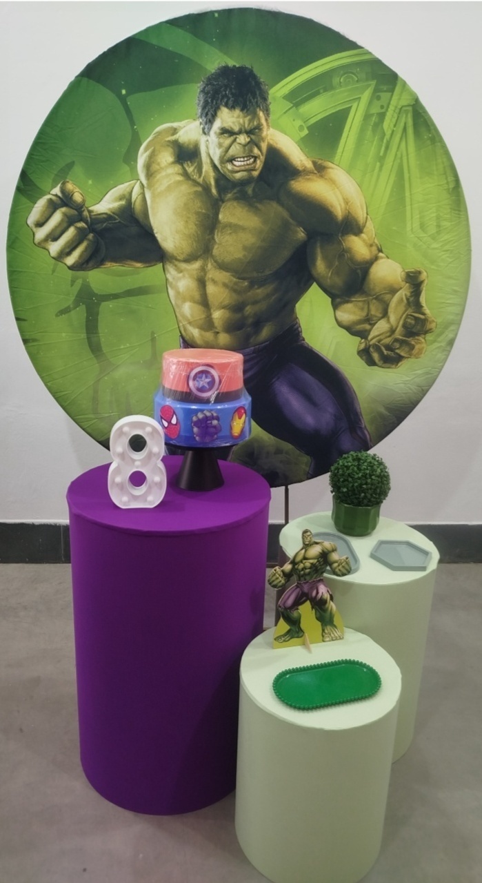 Kit Hulk Prata - Laysciadefestas 