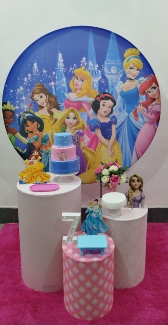 Kit Princesas Prata - Laysciadefestas 