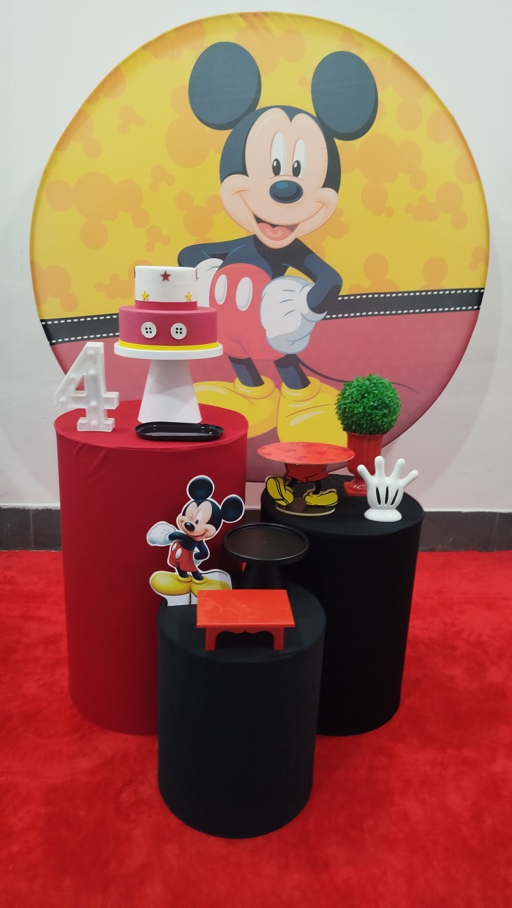 Kit Mickey Prata - Laysciadefestas 