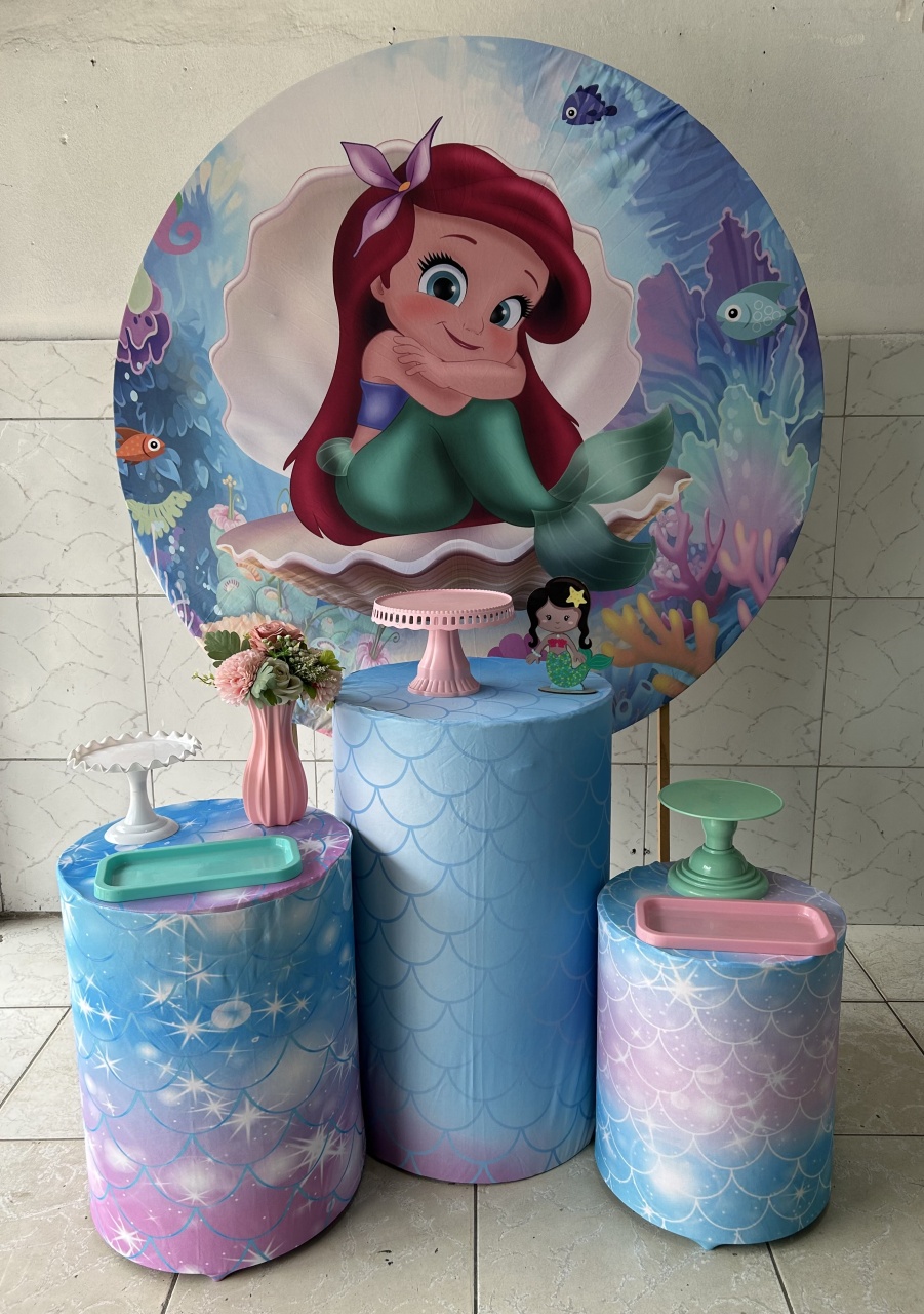 Kit Sereia Ariel Baby Bronze - Decorando.sonhos