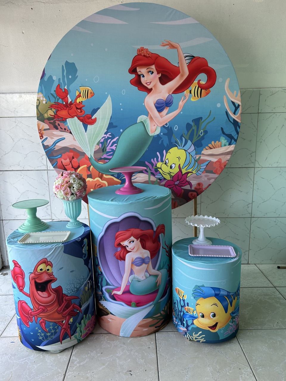 Kit Sereia Ariel Bronze - Decorando.sonhos
