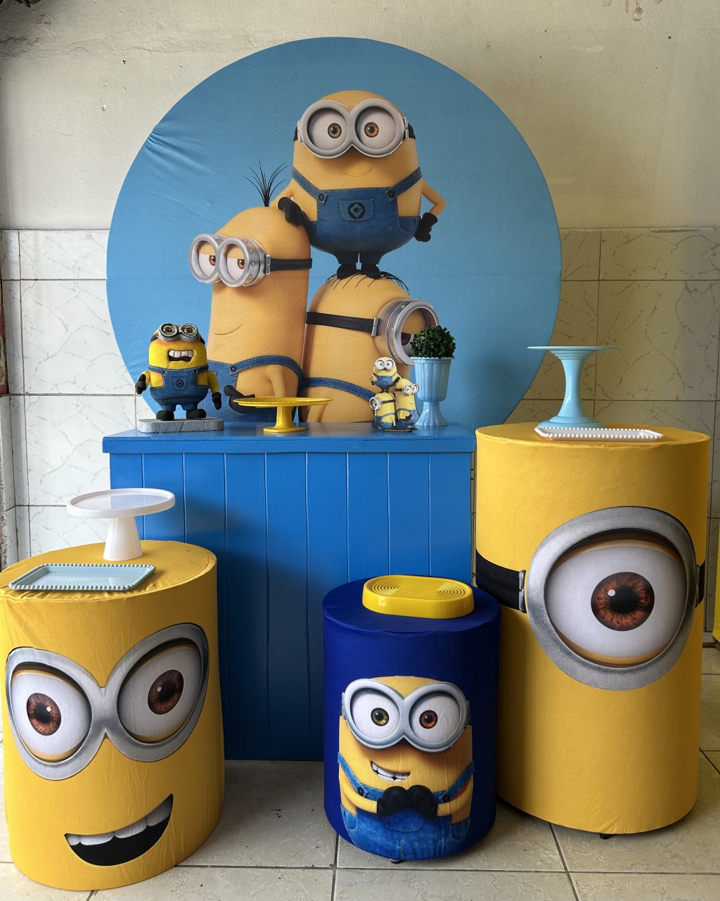 Kit Minions 2 Prata - Decorando.sonhos