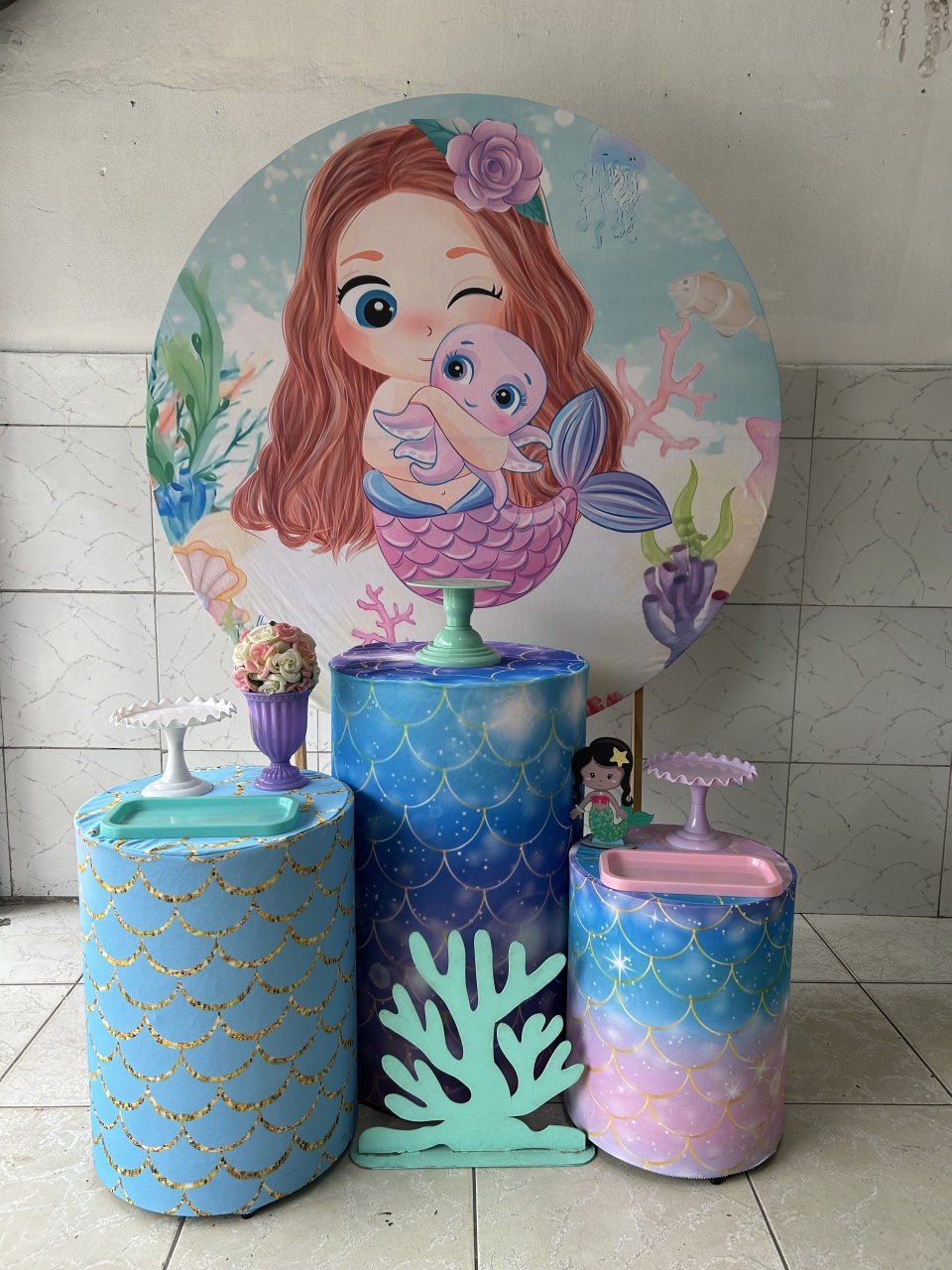 Kit Sereia Cute Bronze - Decorando.sonhos