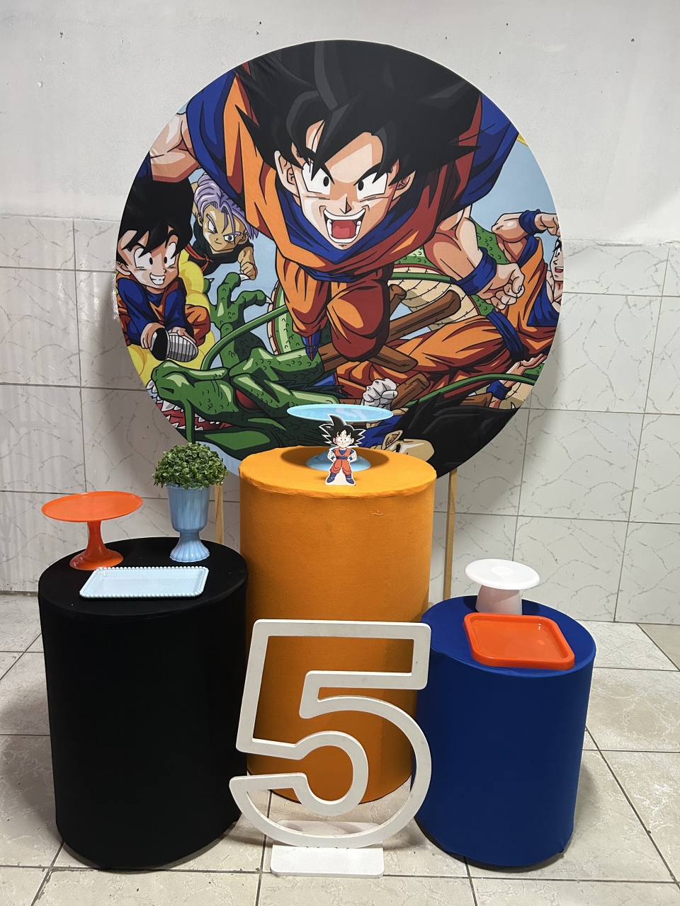 Kit Gragon Ball Z Bronze - Decorando.sonhos