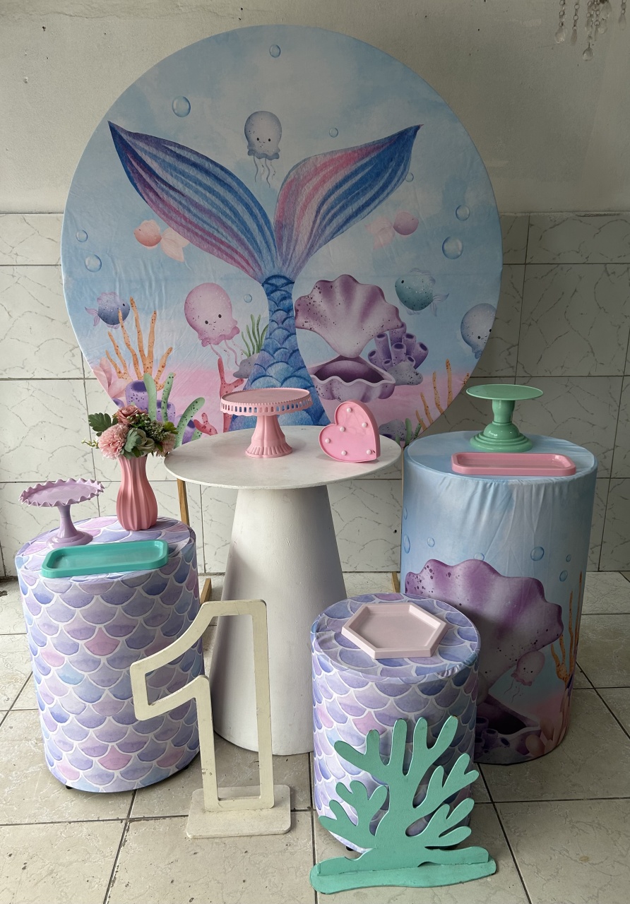 Kit Calda de Sereia Prata - Decorando.sonhos