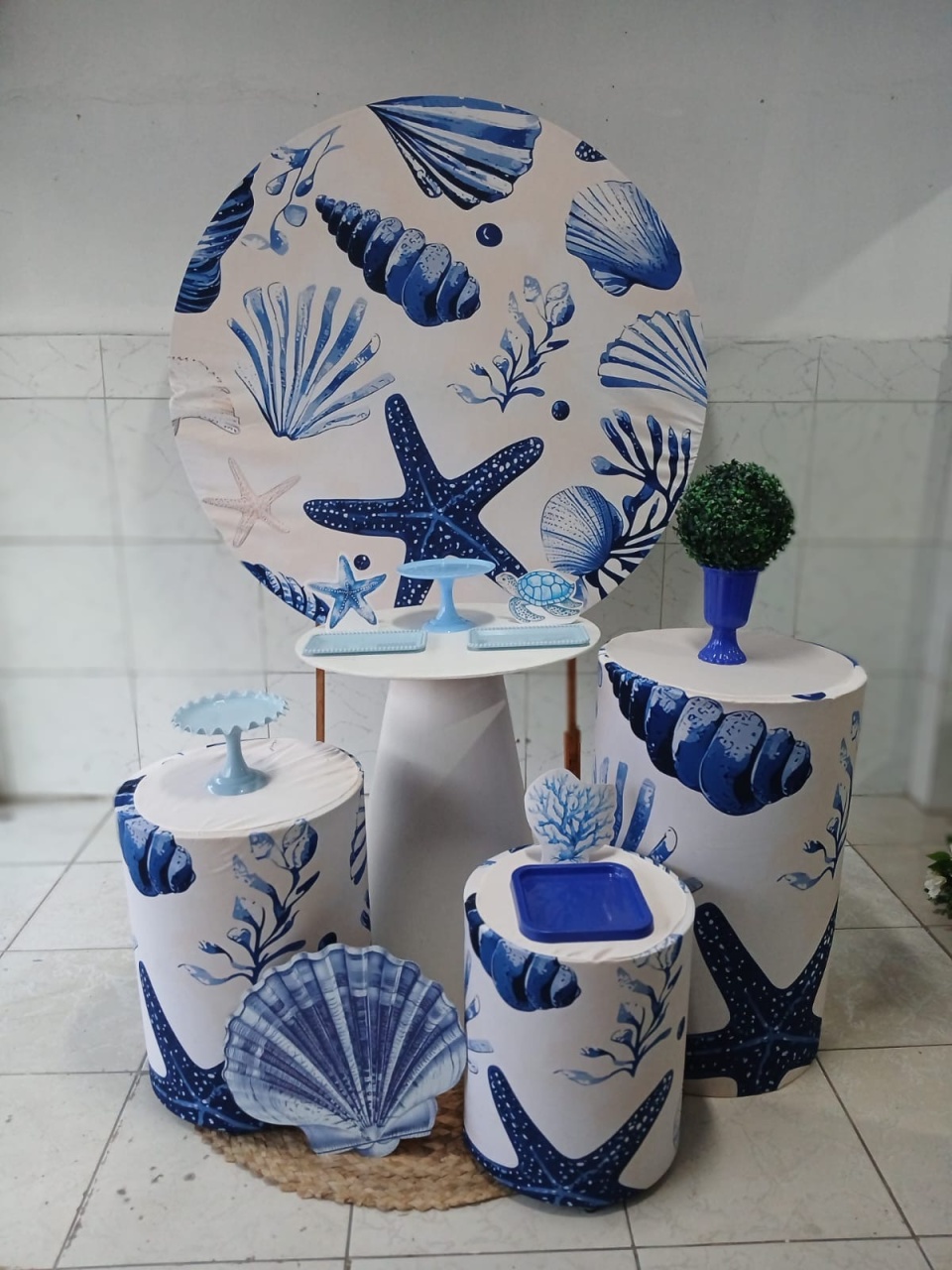 Kit Oceano Adulto Prqta - Decorando.sonhos