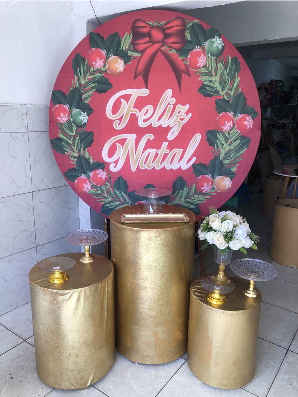 Kit Painel Natalino Bronze 1 - Decorando.sonhos