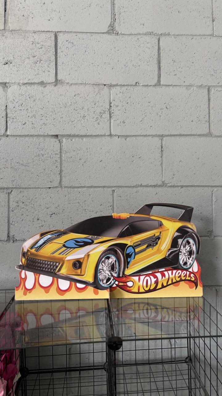 Display Carro Hot Wheels Grande - Toque Mágico Decoração e pegue e monte