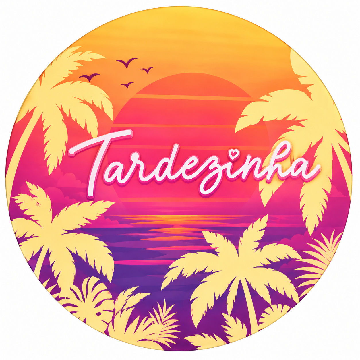 Tecido Painel Redondo de Tardezinha - Toque Mágico Decoração e pegue e monte