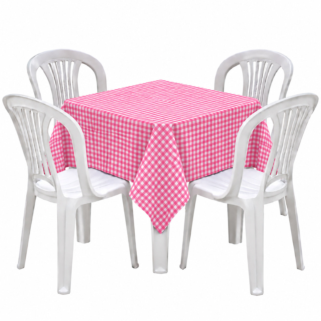 Toalha Xadrez Rosa - Toque Mágico Decoração e pegue e monte