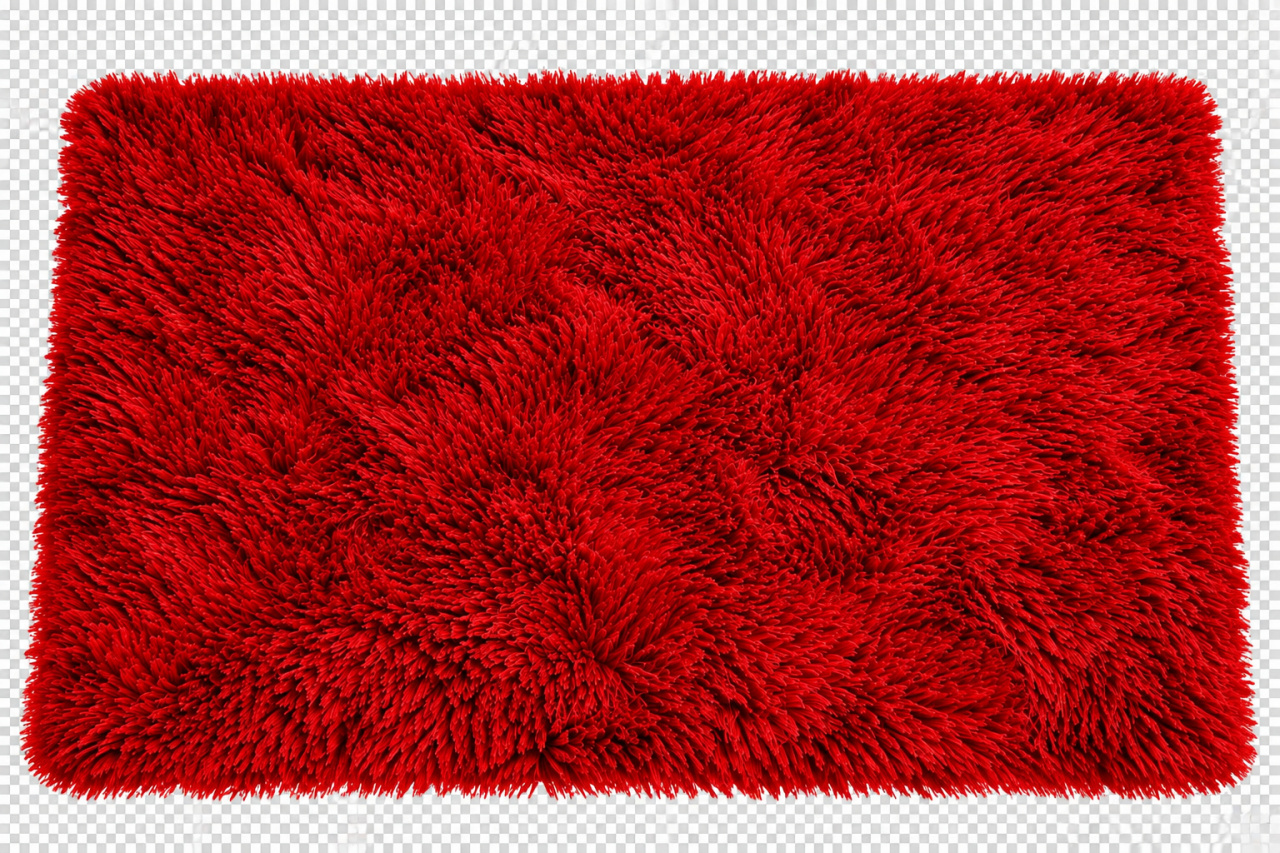 Tapete Vermelho - Toque Mágico Decoração e pegue e monte