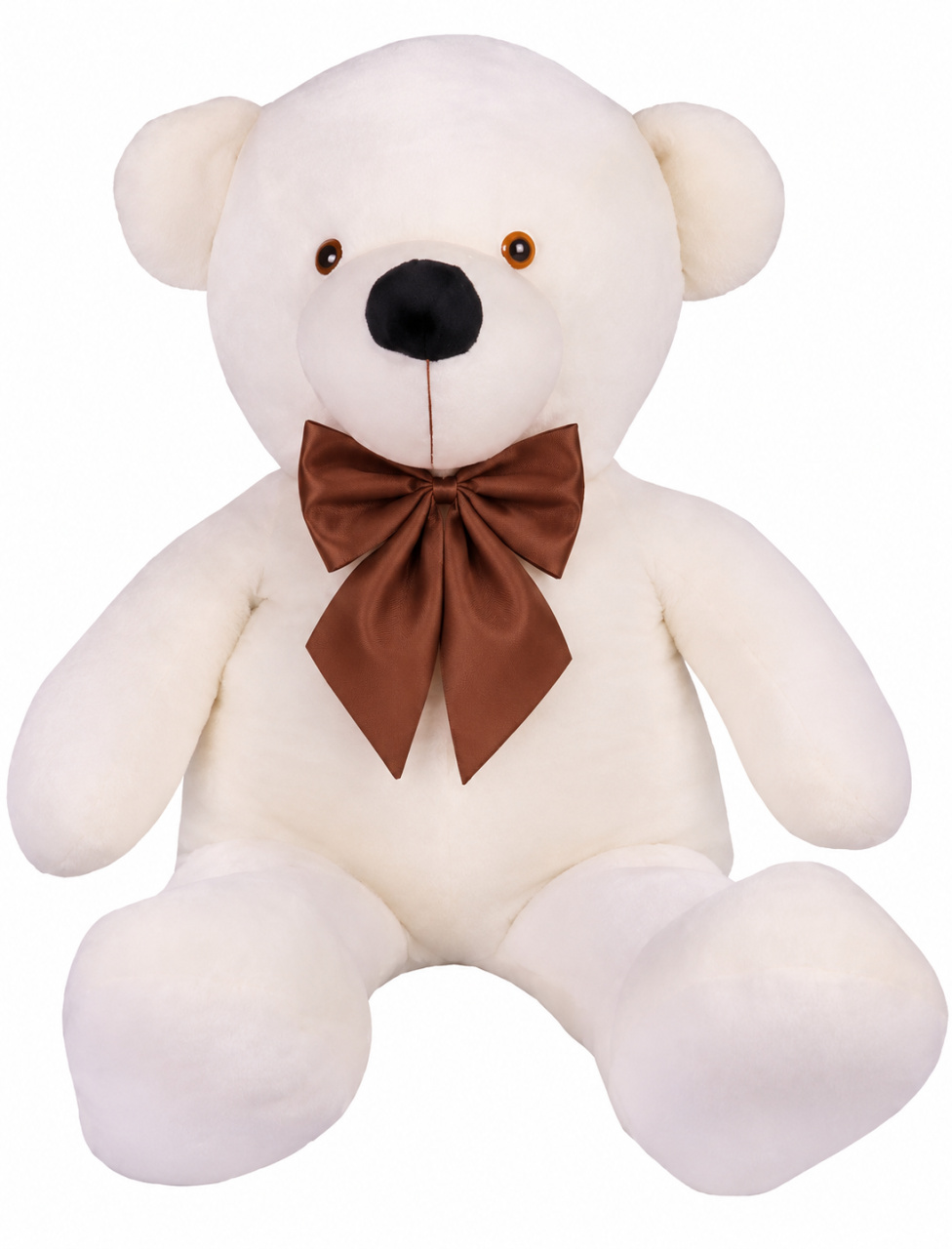 Urso Com Laço Marrom - Toque Mágico Decoração e pegue e monte