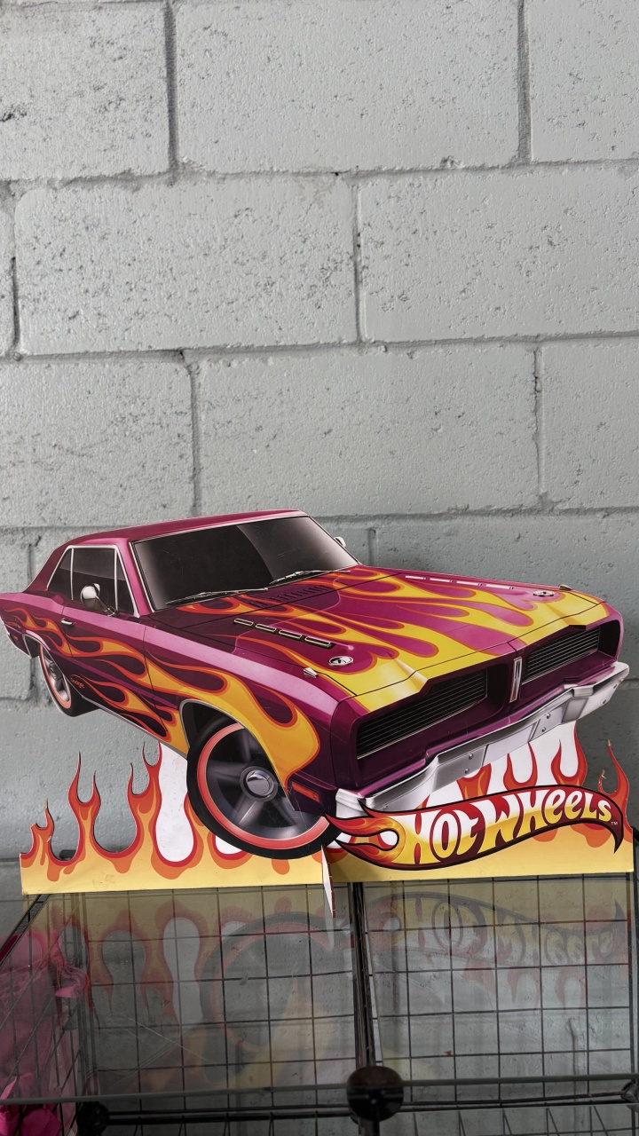 Display Hot Wheels. Grande - Toque Mágico Decoração e pegue e monte