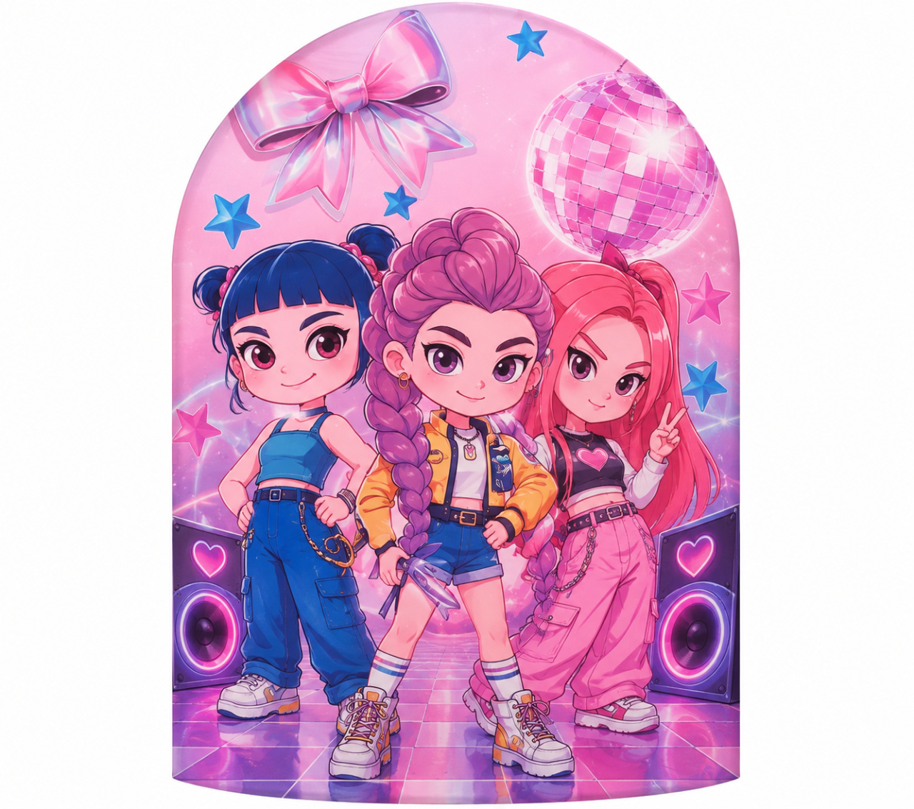 Tecido Painel Romano K-Pop - Toque Mágico Decoração e pegue e monte