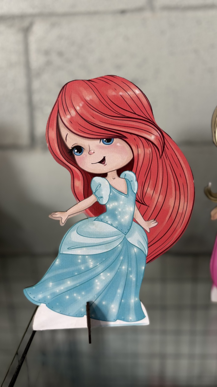 Display Pequeno Ariel - Toque Mágico Decoração e pegue e monte