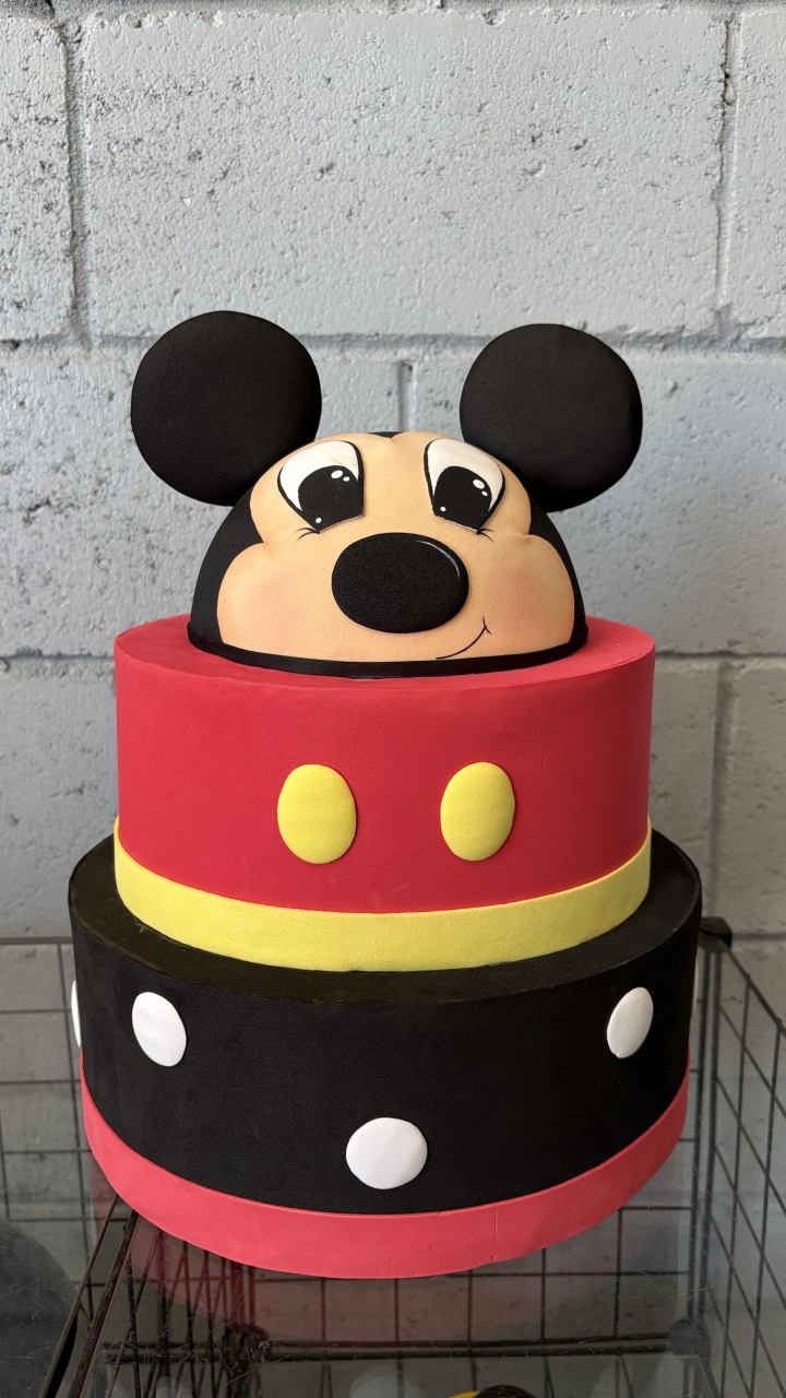 Bolo Fake Mickey - Toque Mágico Decoração e pegue e monte