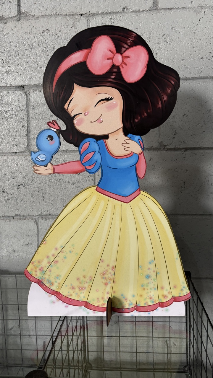 Display Grande Branca de Neve - Toque Mágico Decoração e pegue e monte
