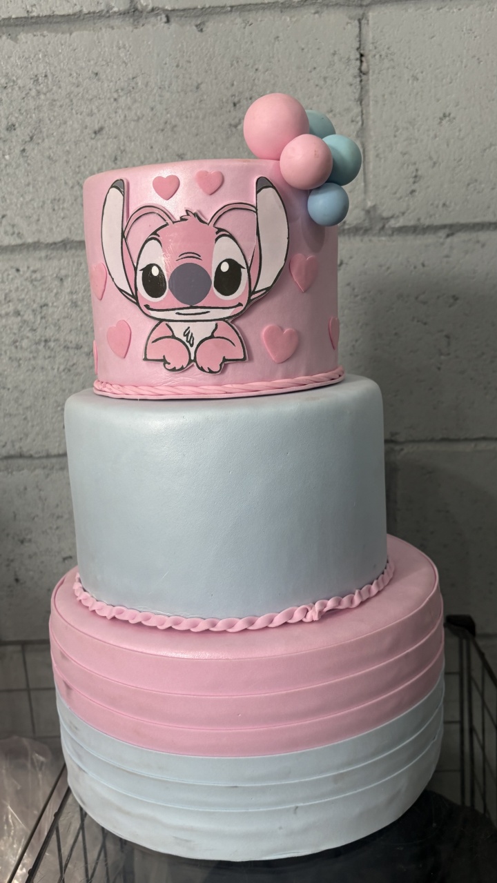 Bolo Fake Angel - Toque Mágico Decoração e pegue e monte