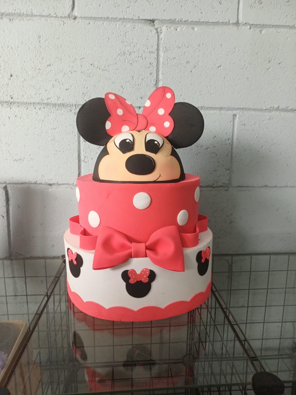 Bolo Fake Minie Vermelho - Toque Mágico Decoração e pegue e monte