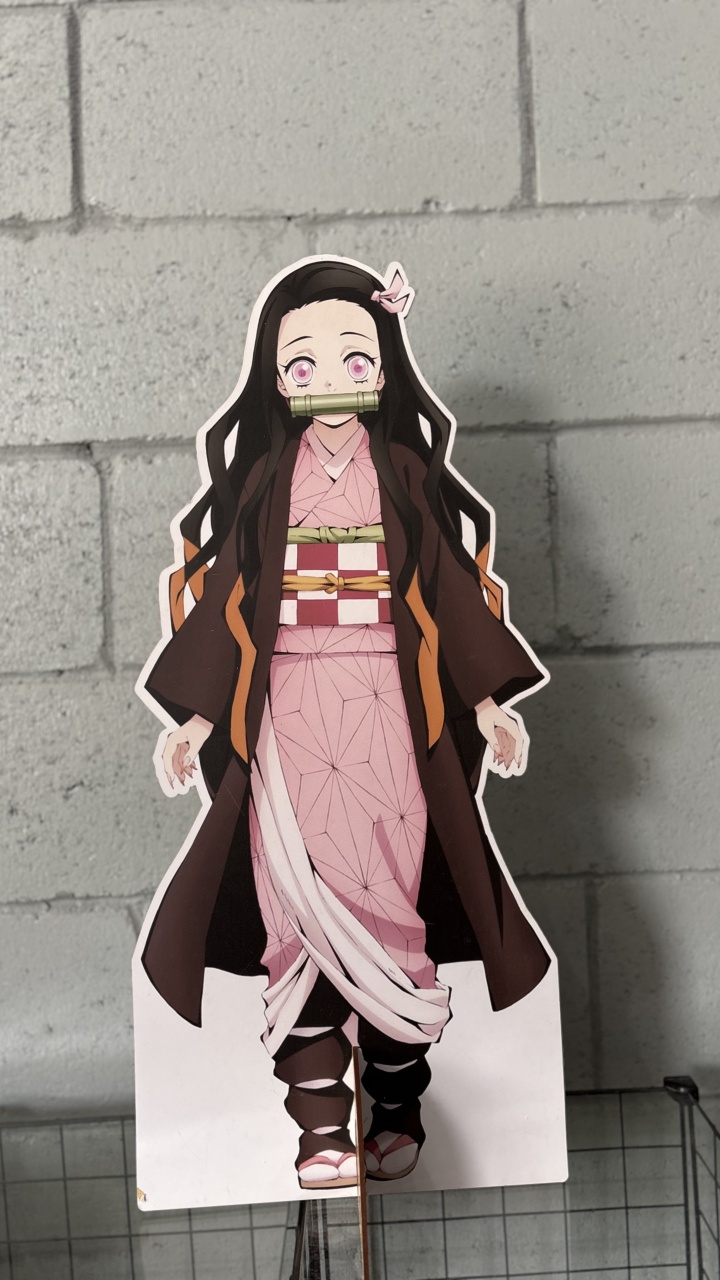 Display Demon Slayer Menina Grande - Toque Mágico Decoração e pegue e monte