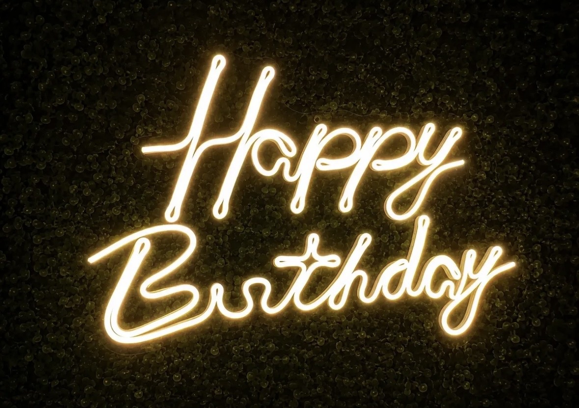 Led Happy Birthday Quente - Toque Mágico Decoração e pegue e monte