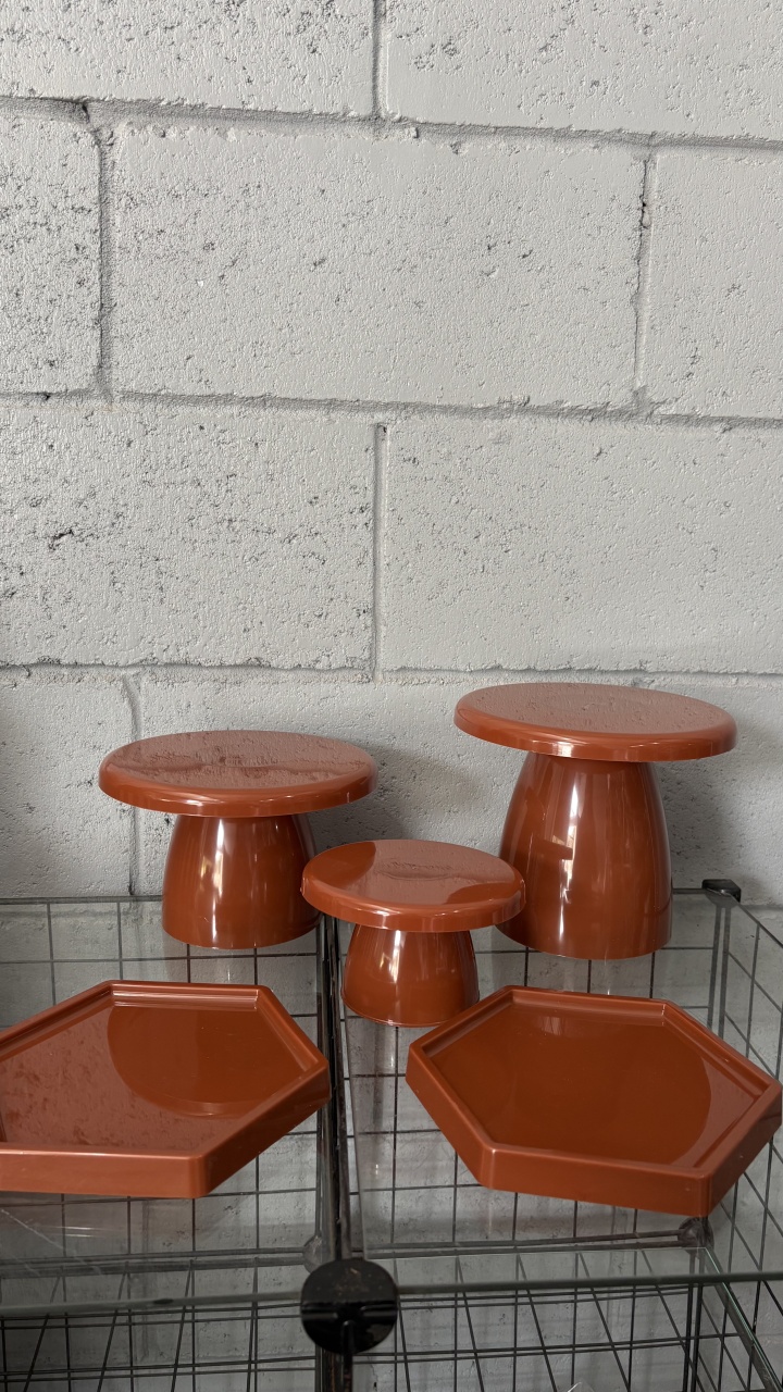 Kit Bandejas Marrom - Toque Mágico Decoração e pegue e monte