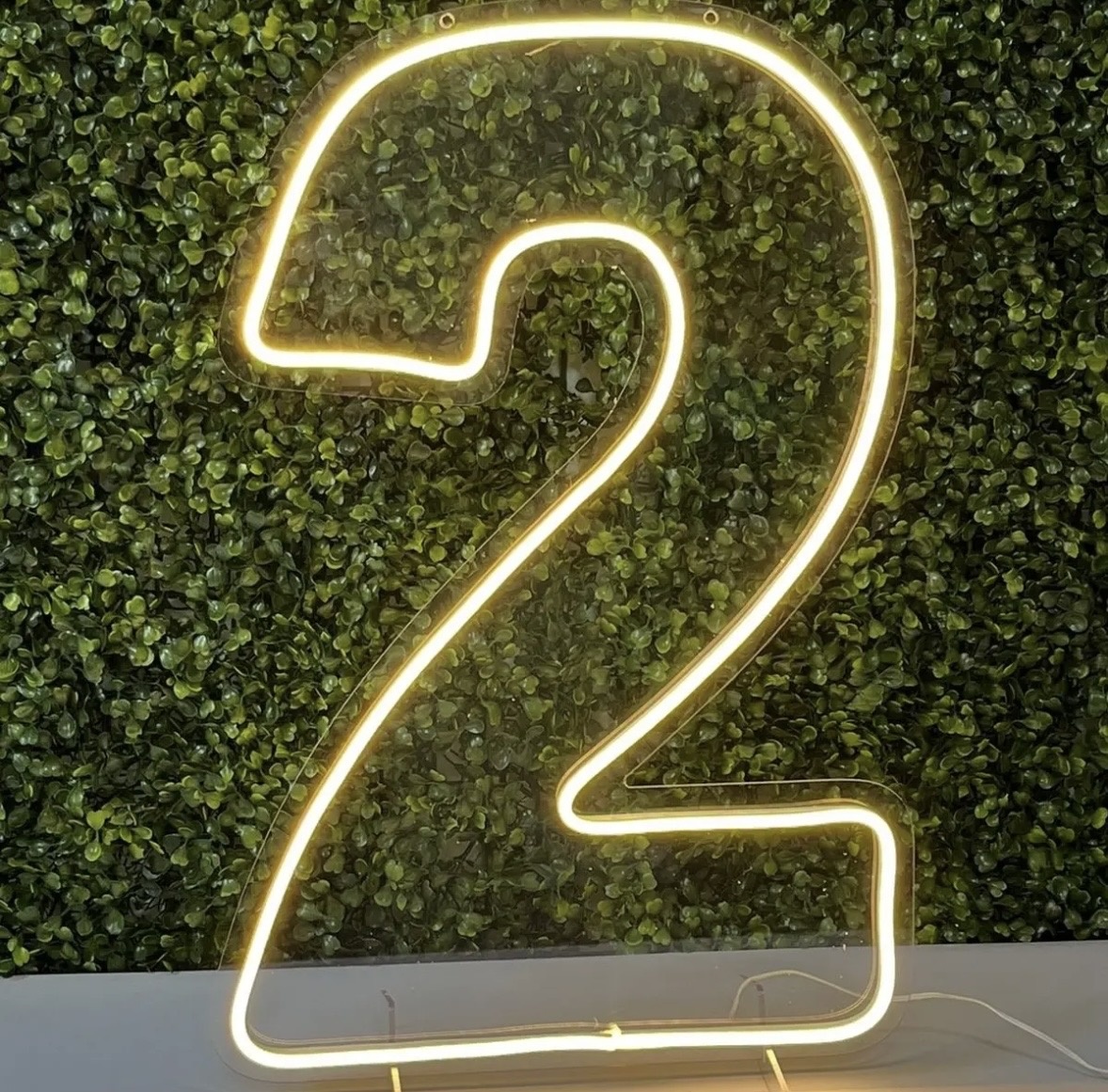 Led Número 2 - Toque Mágico Decoração e pegue e monte