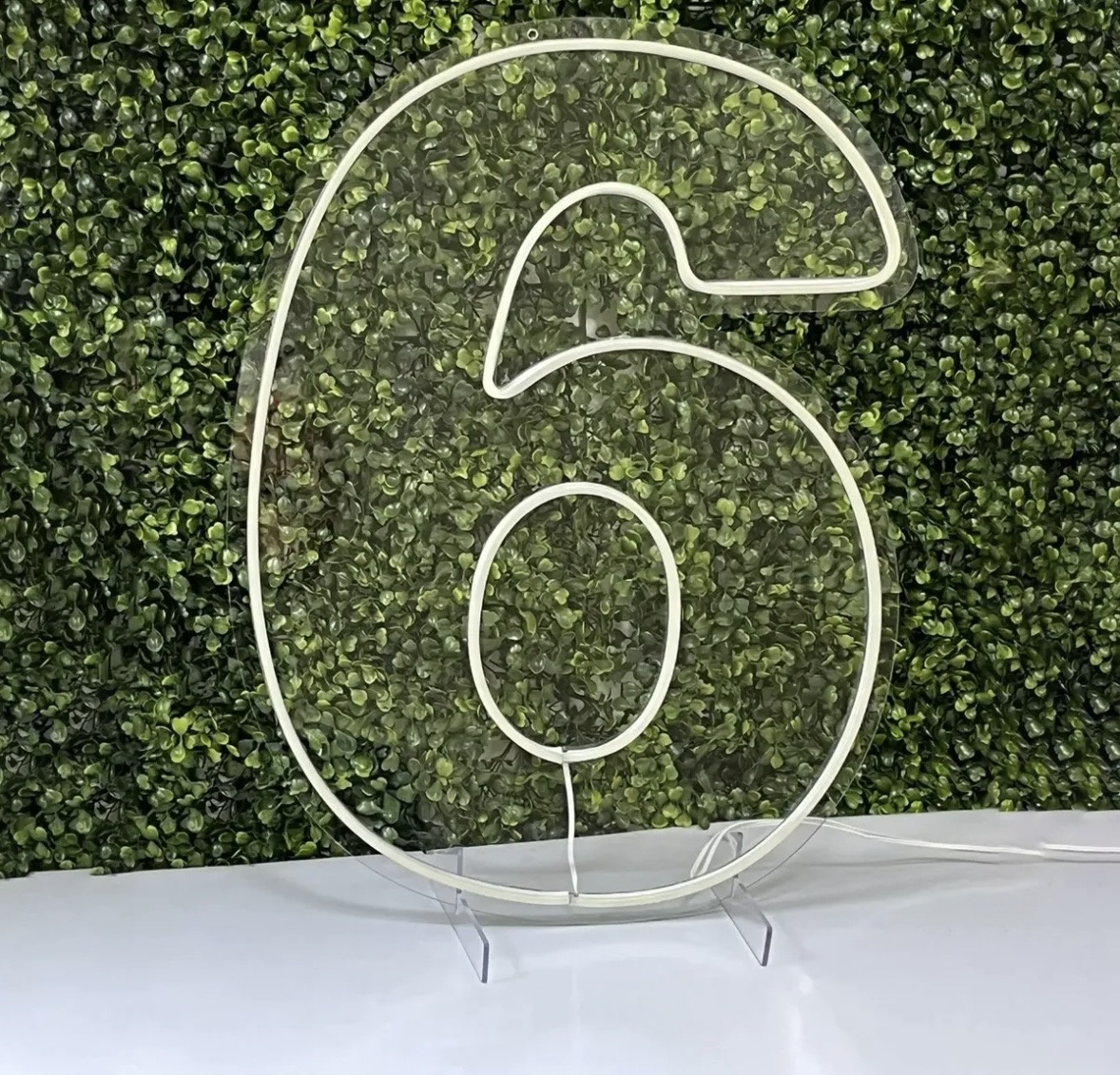 Led Número 6 - Toque Mágico Decoração e pegue e monte
