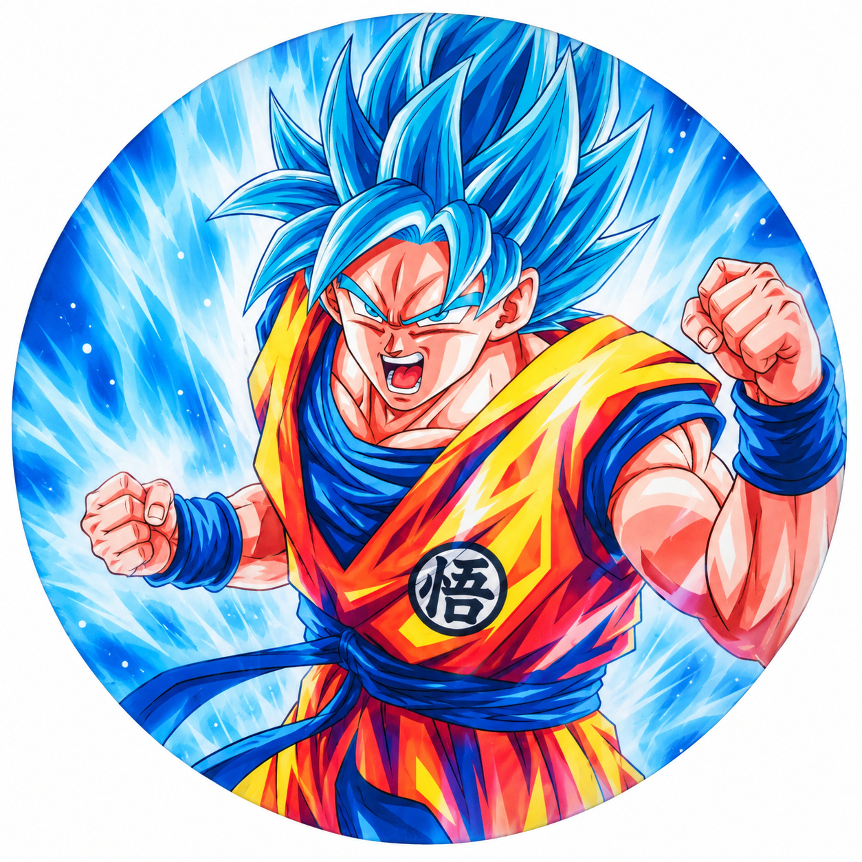 Tecido Painel Redondo Dragon Ball. - Toque Mágico Decoração e pegue e monte
